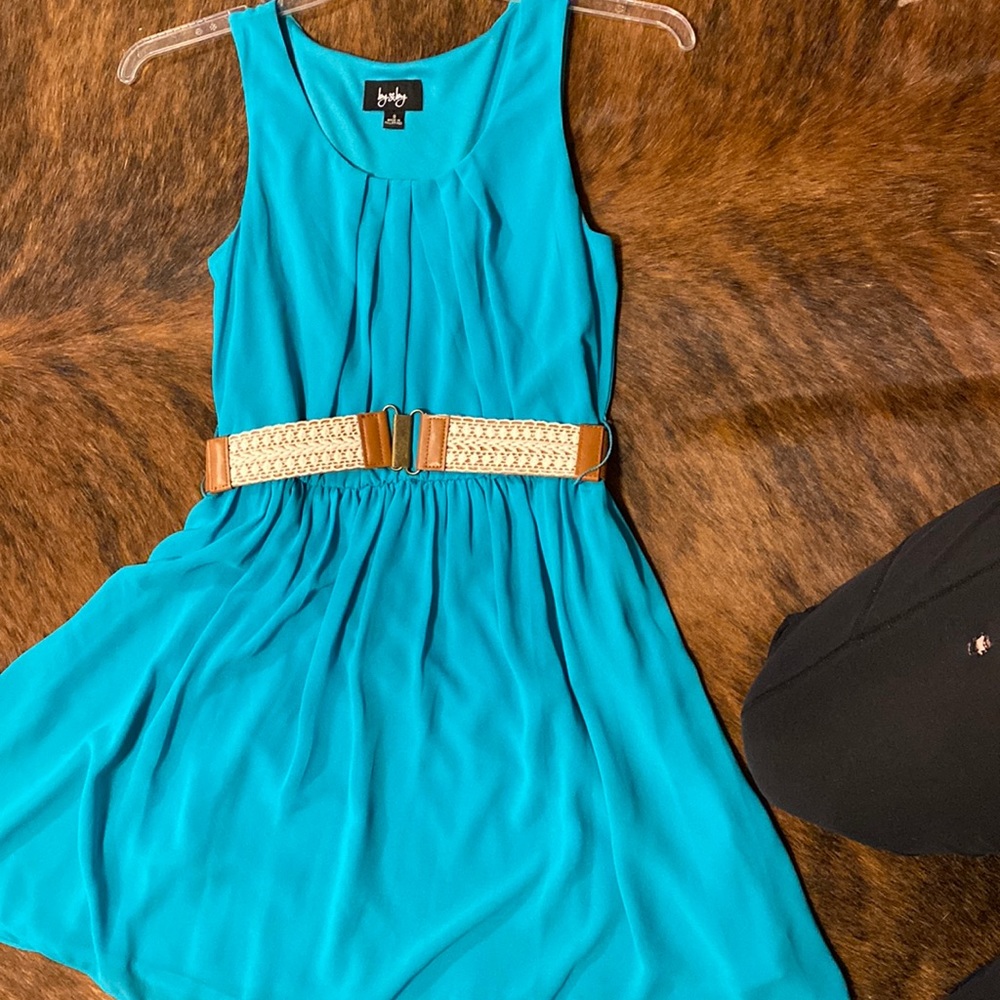 By and by turquoise dress size small